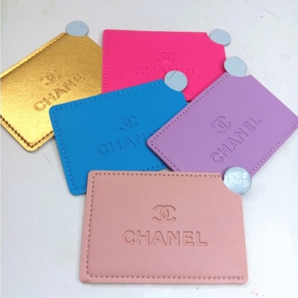 Cc LOGO mirror pocket/ stainless steel / card holder Chanel precision - Picture 5 of 5